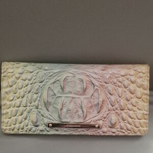 Brahmin Pastel Crocodile Embossed Wallet